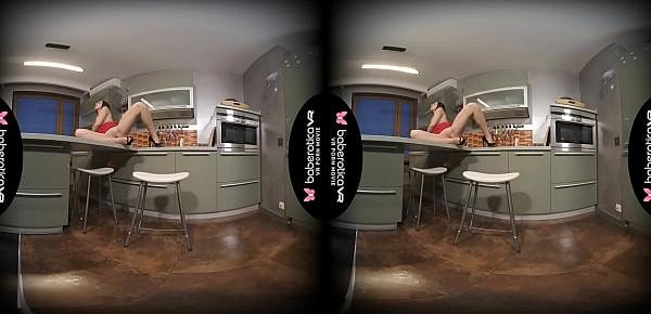  Solo fuck doll, Victoria is often using sex toys, in VR